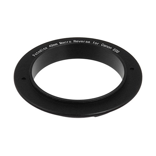 Fotodiox 49mm Macro Reverse Mount Adapter, for Canon EOS 1D, 1DS, Mark II, III, IV, 1DC, 1DX, D30, D60, 10D, 20D, 20DA, 30D, 40D, 50D, 60D, 60DA, 5D, Mark II, Mark III, 7D, Rebel XT, XTi, XSi, T1, T1i, T2i, T3, T3i, T4, T4i, C300, C500 Single