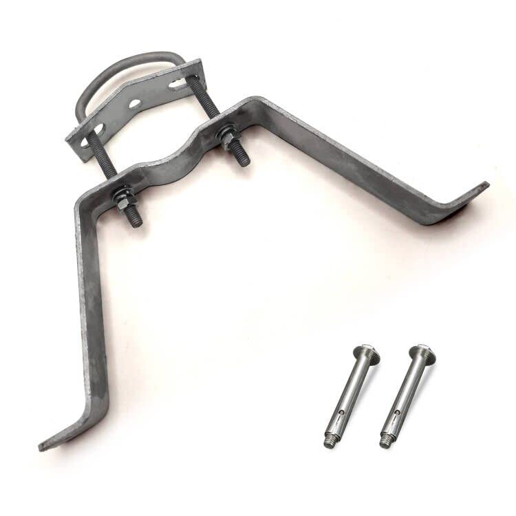 CYANTEKOMS 2Pack Antenna Wall Mount,heavy-duty Antenna Mast Clamp Accessories Kit with 2 brackets & lags bolts for TV Antenna Mast (Wall Mount)