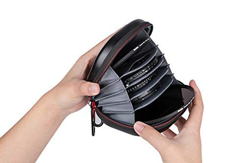 [AUSTRALIA] - Haida HD4480L 5 Filter Large Hard Tortoise Storage/Travel Zipper Case w Carabiner Holds up to 112mm Filters 