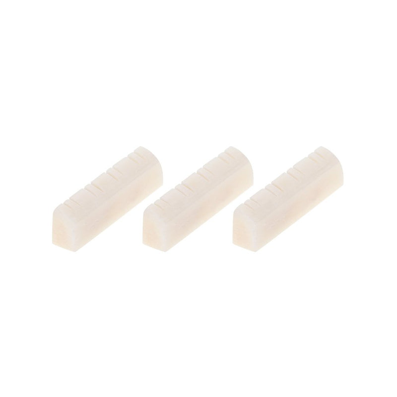 Bnineteenteam 3Pcs Mandolin String Nut Mandolin Nut Slotted Acoustic Mandolin Bone Nut Mandolin Replacement Parts