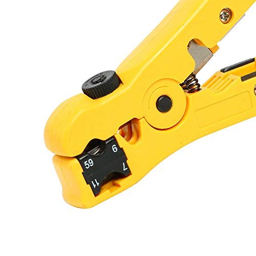 YaeTek RG59 RG6 RG11 Compression Tool Coax Coaxial Cable Crimper Stripper