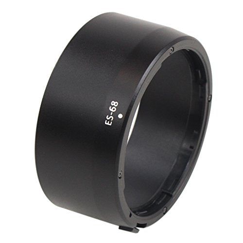 CamDesign 50mm Dedicated Reversible Lens Hood Shade Compatible with Canon EF 50mm f/1.8 STM Lens Replaces Canon ES-68 Hood -Black