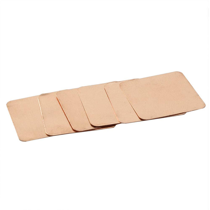 PZRT 6pcs 15mm15mm 0.1mm Thickness Heatsink Thermal Conduct Copper Shim Thermal Pads DIY Heat Sink Sheet for Laptop IC Chipset GPU CPU Cooling