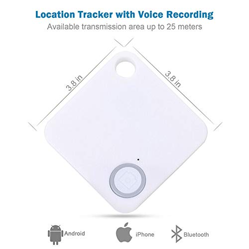 MACHSWON GPS Locator Mobile Phone Bluetooth Anti-Lost Bluetooth Smart Tracker GPS Key Wallet pet Item Finder Replaceable Battery Tracker