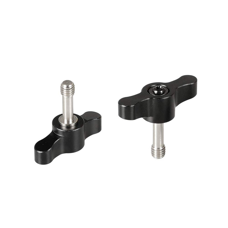 CAMVATE M6 ×18 Thumbscrew Assembly Knob Black (2 Pieces)