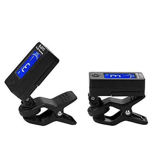 JOYO Guitar Tuner Clip On Tuner for Guitar, Bass, Violin, Ukulele, Clear LCD Display Guitar Tuner Digital Electronic Tuner 6 in Pack
