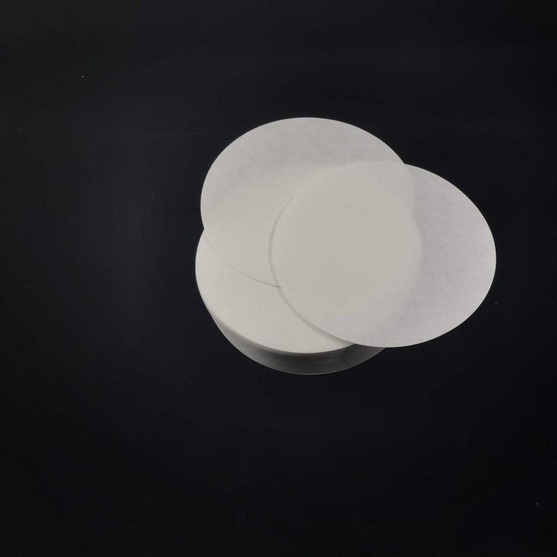 HeyWin 200 Packs Qualitative Filter Paper Chemistry,Diameter of 110mm Filter Paper Circles,Medium Speed,Used in The Vacuum Filter,Also for Funnel,etc White
