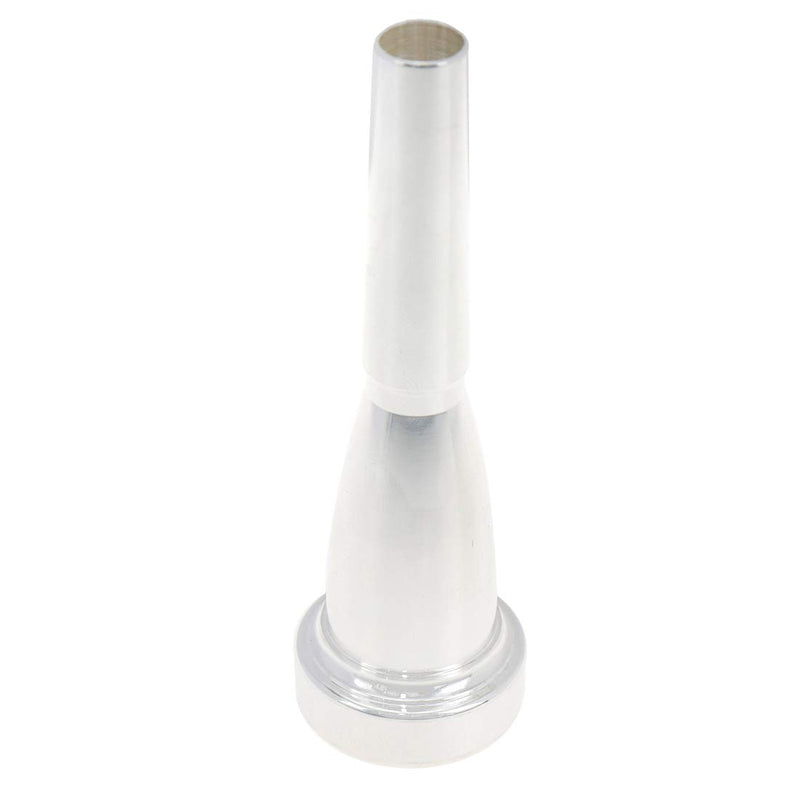 Dasunny 7C Trumpet Mouthpiece, Silver Plated Copper Alloy Bullet Shape Heavier Version Mouthpiece Replacement Accessory