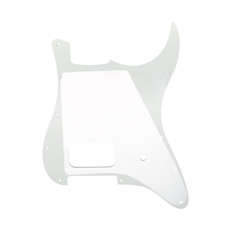 Musiclily Pro 11 Holes Single Uncovered Humbucker and Pot Slot Guitar Pickguard For USA/Mexico Fender Tom Delonge Strat Style Electric Guitar, 3Ply Aged White