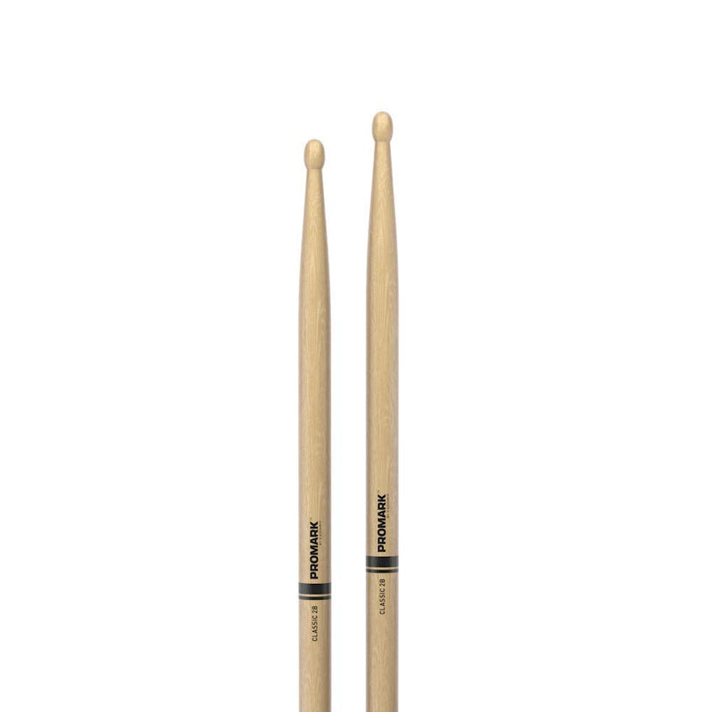 Promark Hickory 2B Wood Tip Drumsticks, Four Pairs