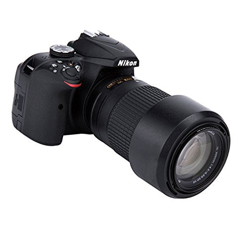 Dedicated Bayonet Lens Hood for Nikon AF-P DX NIKKOR 70-300mm f/4.5-6.3G ED VR & Nikon AF-P DX NIKKOR 70-300mm f/4.5-6.3G ED, Replaces Nikon HB-77 4x3x2"