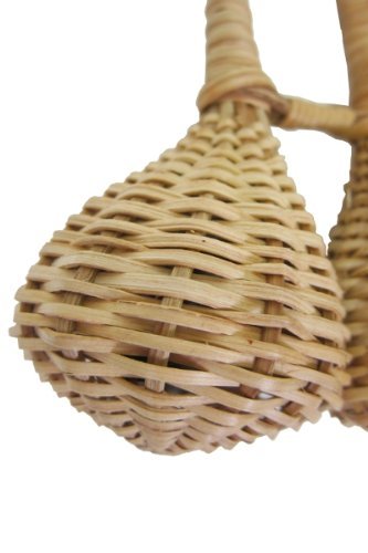 Woven Double Jingle Caxixi Shaker - African Bottle Cap Rattle