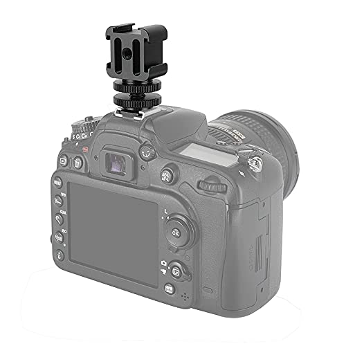 CAMVATE 3-Way Cold Shoe Mount Bundle with Adjustable Shoe Mount Adapter - 2890