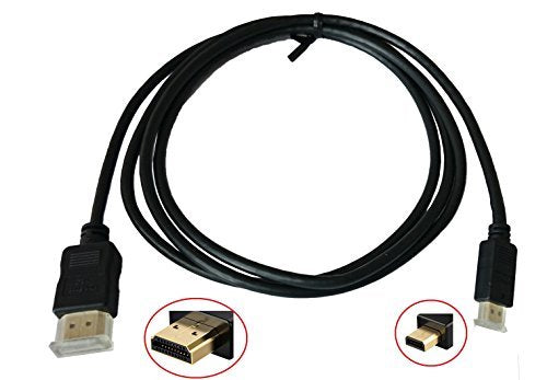 Golden Plated High Speed Micro HDMI Type D to HDMI Type A Male to Male Connector Cable/HD Video Cable for Garmin VIRB Elite