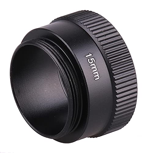 1mm 2mm 5mm 7mm 8mm 9mm 10mm 15mm 20mm 25mm 30mm 40mm 50mm Camera C-Mount Lens Adapter Ring C to CS Extension Tube for CCTV Security Cameras (15mm)