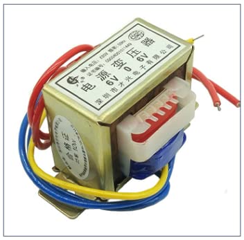 Fielect Power Transformer Double Phase Input AC 220V 50Hz to Output AC 6V 5W Control Transformer for Lighting Power Supplies, Audio Equipment etc. Various Small Power Supplies 1Psc EI41 6V 5W Double Phase