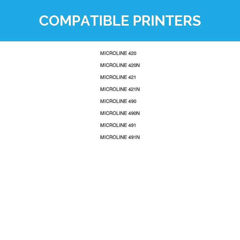 LD Products Compatible Printer Ribbon Cartridge Replacement for Okidata 42377801 (Black, 5-Pack) for use in OKI MICROLINE:420, 420 n, 421, 421 n, 490, 490 n, 491, 491 n, 720, 721, 790, 791