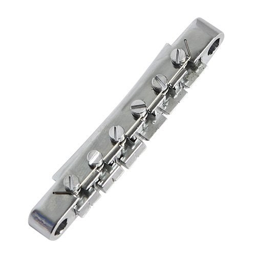 Musiclily ABR-1 Style Tune-o-matic Bridge and Tailpiece Set for Les Paul Style Electric Guitar,Chrome Set Chrome