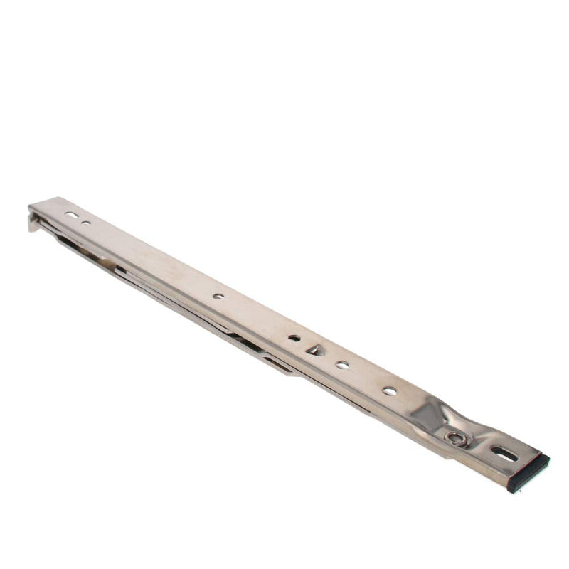 MroMax 12 Inch Square Slot Casement/Hanging Window Hinge and 202 Stainless Steel Silver Tone 1PCS