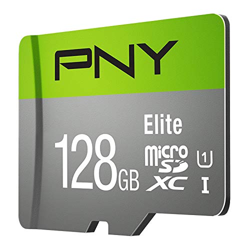 PNY 128GB Elite Class 10 U1 MicroSD Flash Memory Card (P-SDUX128U185GW-GE), Green FLASH CARD