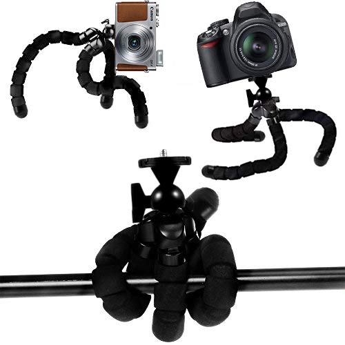 Acuvar 10” inch Flexible Tripod with Quick Release & an eCostConnection Microfiber Cloth