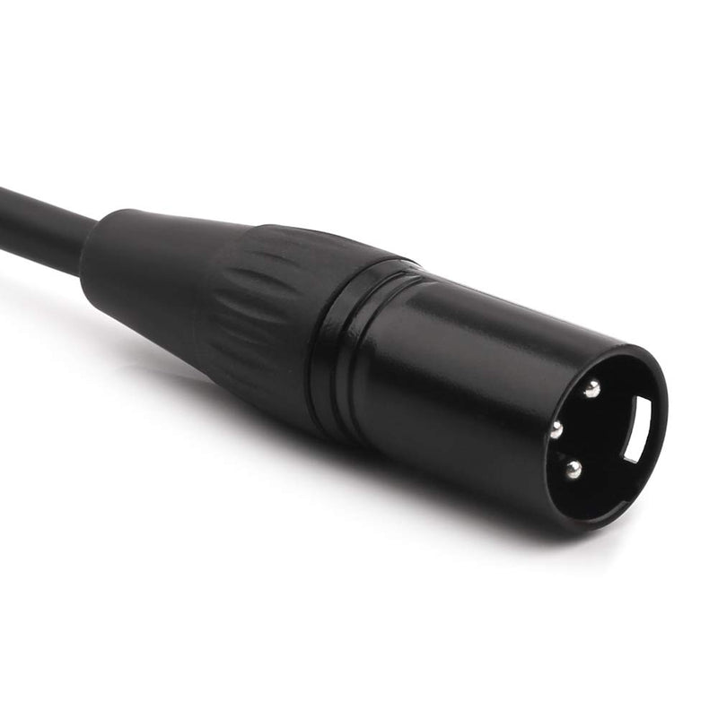 [AUSTRALIA] - NANYI 6.35mm (1/4 Inch) TS Male to XLR Male Interconnect Audio Microphone Cable, Black/Alloy, Suitable for Microphones, Active Speakers, Stage, DJ, Studio Audio Console, 1.5M / 5FT XLR-M-5FT 