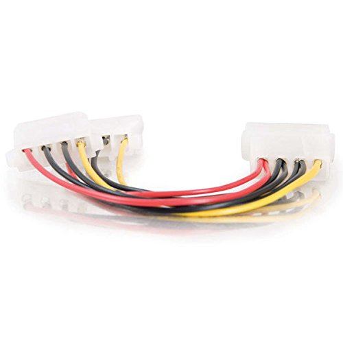 C2G 20413 One 5.25 Inch to Two 5.25 Inch Internal Power Y-Cable (14 Inch) Internal Power Y Cable 14 Inch Multi-Color