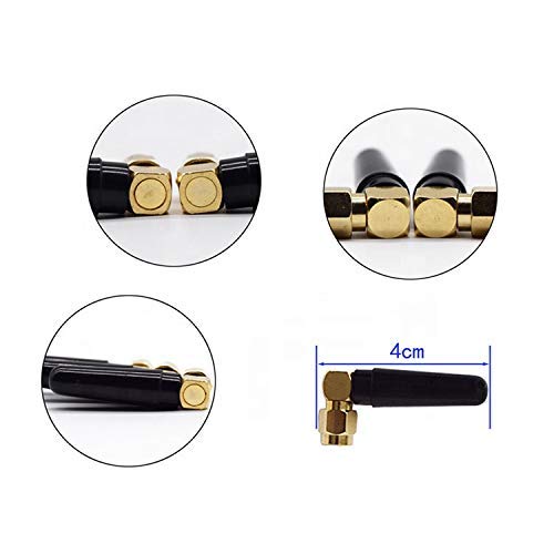 2.4Ghz 5GHz Omnidirectional Rubber Duck WiFi Bluetooth Antenna RP SMA Male Omni Directional Lightweight Dual-Band Antenna Right Angle (Fixed) Waterproof