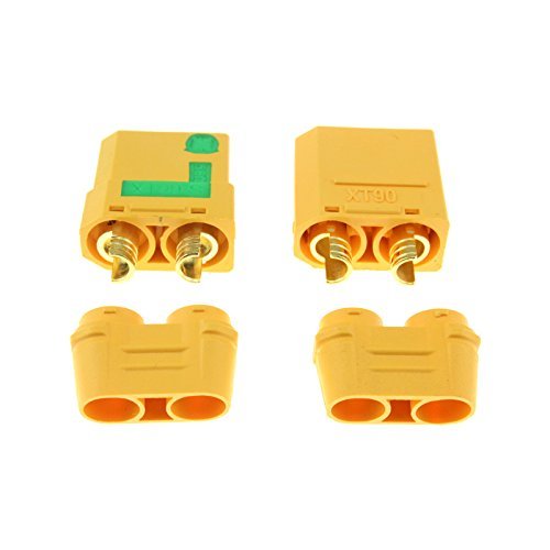 Amass 5 Pair XT90S XT90-S XT90 Connector Anti-Spark Male Female Connector for Battery, ESC and Charger Lead 5 Pairs XT90S