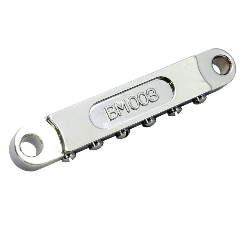 Guitar Tune-O-Matic Roller Saddle Bridge for Gibson EPI Les Paul LP SG Style 6 String Electric Guitar Replacement Part - Chrome