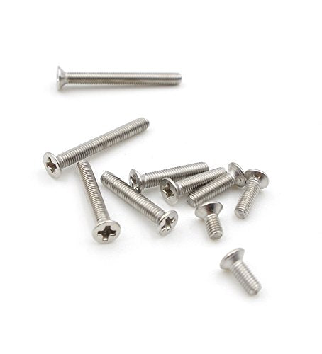 HVAZI M3 Stainless Steel Phillips Flat Head Machine Screws Assortment Kit