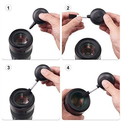 [AUSTRALIA] - Camera Cleaning Kit with Camera Cleaning Pen Brush, Air Blaster Blower and Lens Brush Blower Brush Dust Cleaner for Lens, Camera, SLR, Telescope, Magnifying Glass, Phone 
