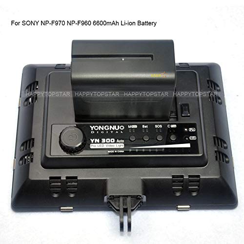 Compatible with Sony NP-F970 Replacement Battery 7.4V 6600mAh Li-on Battery(1 Pack) for HXR-NX3 NX100 MC2500 NX5R/C PXW-Z150 Z100 FDR-AX1E NEX-EA50CH FS700