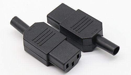 Toptekits IEC C13 Power Cord Plug Connector ,IEC 320 C13 Female Plug Rewirable Power Connector 3pin Socket 10A /250V