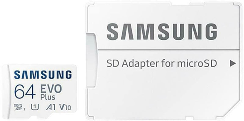 Samsung Evo Plus 64GB MicroSD XC Class 10 UHS-1 Mobile Memory Card for Samsung Galaxy J3 J1 Nxt Ace A9 A7 A5 A3 Tab A 7.0 E 8.0 View On7 On5 Z3