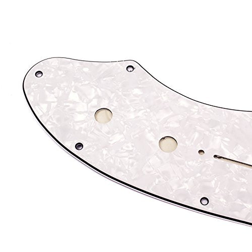 Alnicov Pickguard Guitar Pick Guard Plate Fits For 69 Telecaster Thinline Re-Issue Guitar Part, 4Ply White Pearl