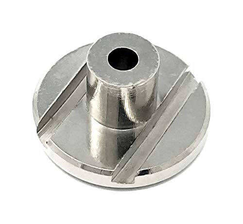 Vintage Forge Nickel Tall Round Slotted String Retainer Guide Tree for Fender Precision Jazz Style Bass Guitars and Others with Screw BSR10-NKL