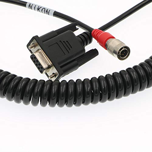 Uonecn Data Collector Cable DB9 Female to Hirose 6 Pin Male Surveying TDS Carlson Spectra for Nikon