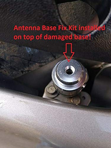 [AUSTRALIA] - 4" Antenna MAST Black + Radio Antenna Base Repair Kit for GMC Chevy and Buick Cadillac Cars & Trucks 