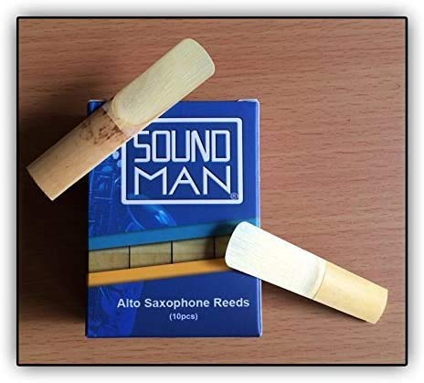 10 Soundman® Reeds for Alto Saxophone (Strength 2.5) - Cane 10 pcs Reed