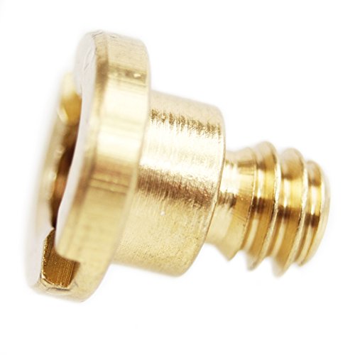 CamDesign 2 Pieces Brass 1/4" Screw for Camera Leather case Tripod Hole Connector