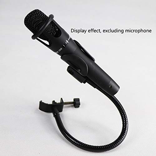 Growment Flexible Gooseneck Microphone Stand with Desk Clamp for Radio Broadcasting Studio, Live Broadcast Equipment, Stations