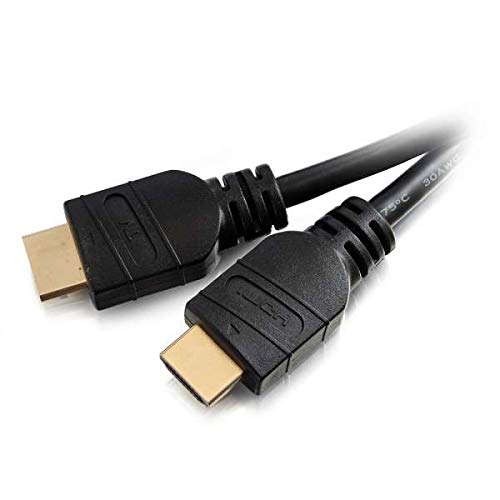 C2G HDMI Cable, 4K, High Speed & Active HDMI Cable, CL3, 60Hz, 25 Feet (7.62 Meters), Black, Cables to Go 41413