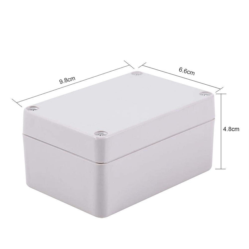 Junction Box IP66 Waterproof Dustproof Thermoplastic ABS Junction Box Wire Connection Electrical Project Outdoor Enclosure(98 x 66 x 48mm)