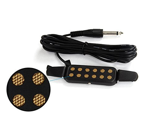 [AUSTRALIA] - Luvay Guitar Pickup Acoustic Electric Transducer for Acoustic Guitar, Cable Length 10' (Gold) Pickup-gold 