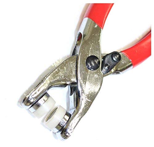 3 Pieces Revolving Hole Punch&Eyelet Plier &Press Snap Plier with Eyelets Grommets and Pliers (B)