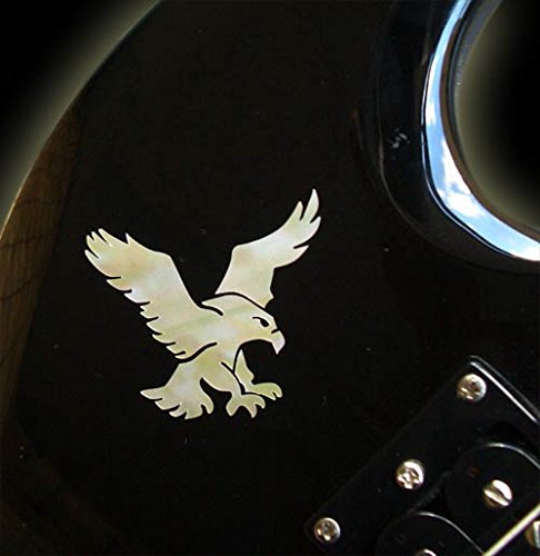 Inlay Sticker for Guitars & Bass - Jerry Garcia (Grateful Dead) Eagle - White Pearl,B-189GA-WT