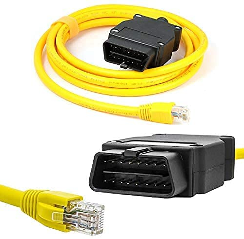 [AUSTRALIA] - Lightning to OBD2 2 in 1 Phone to OBD2,ENET Rj45 Cable ethernet Connector Tools to OBD Interface Cable Coding F-Series 10/100Mbps High Speed,Plug and Play[Silver] Silver 