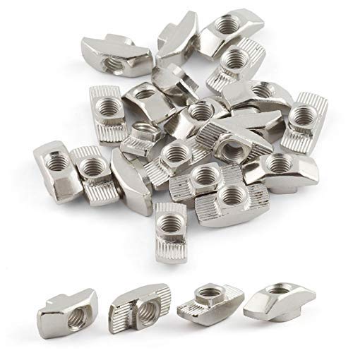 [AUSTRALIA] - PZRT 8 Sets 2 Hole 90 Degree 30 Series Joint Plate Corner Angle Bracket Connection for Slot 6mm 3030 Aluminum Profile 