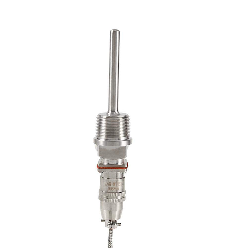 RTD PT100 Temperature Sensor Probe, 1/2" NPT Threads Thermocouple Temperature Sensing Tool with 2 Meter Cable